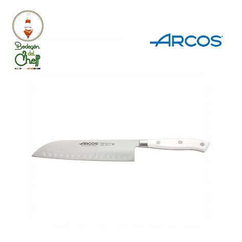 Cuchillo Santoku Mm Riviera Blanc Bodegon Del Cheff