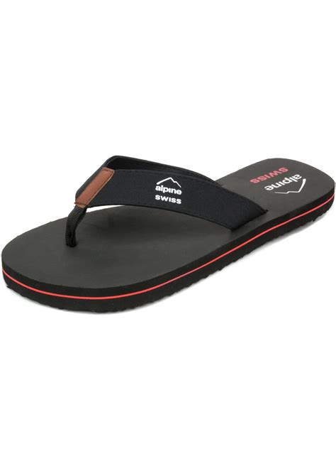 Alpine Swiss Mens Flip Flops Beach Sandals Lightweight Eva Sole Comfort Thongs