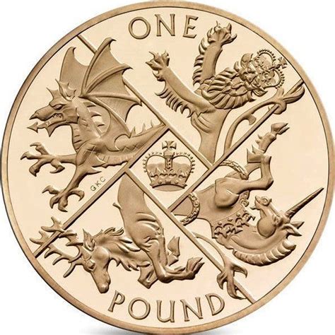 Great Britain Gold One Pound Last Round Pound 2016 Coin Value