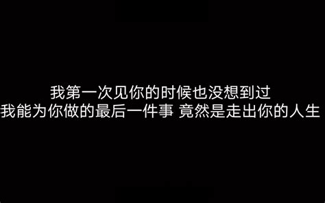 没拉黑 不讨厌 也不恨你 好好生活 爱别太随便了 承诺也别随便说了 我记住 哔哩哔哩