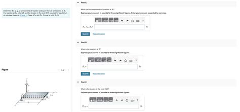 Solved Determine The X Y Z Components Of Reaction Acting On Chegg