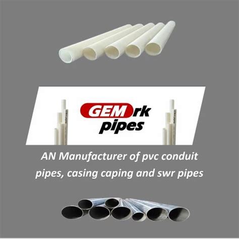 White Mm Hms Pvc Conduit Pipe For Electrical Fitting Type Medium