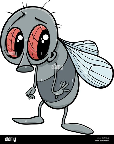 cute fly cartoon illustration Stock Photo - Alamy