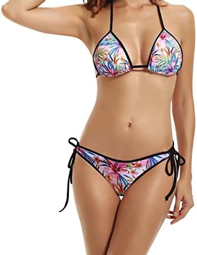 Amazon Lingmei Flag Of Mexico Sexy Boxing Bikini Women Halterneck Top And Set Swimsuits