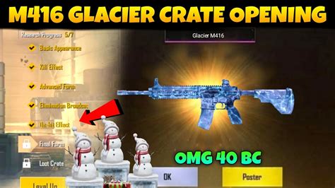 40 Bc Tricks Pubg Lite M416 Glacier Crate Opening M416 Glacier