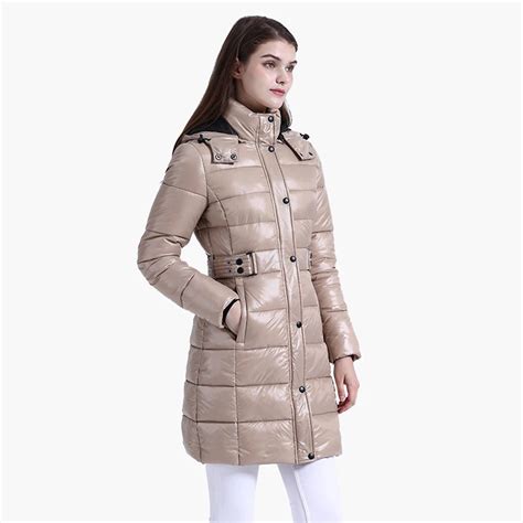 Santelon Casacos Puffer Capuz Para Mulheres Parkas Quentes Casacos