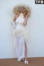 Pamela Anderson Sexy Flaunts Her Hot Boobs At The Le Raphia Jacquemus Show In Le Bourget AZNude