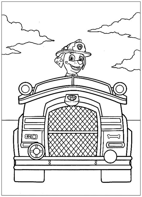 Coloriage Paw Patrol Marcus - idées de coloriage