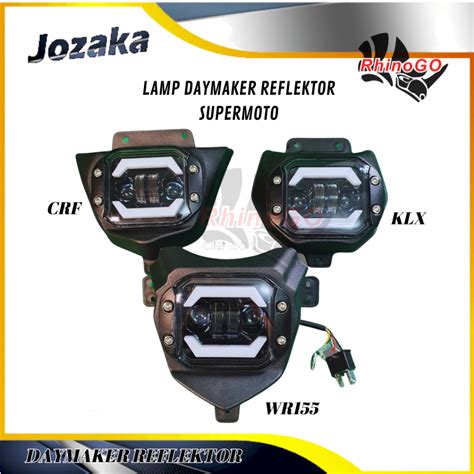 Jual Lampu Depan Headlamp Reflektor Crf Klx Wr Led Daymaker Frame