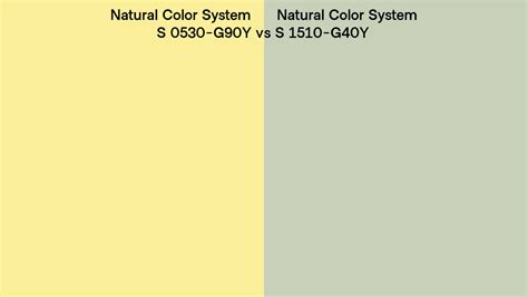 Natural Color System S 0530 G90y Vs S 1510 G40y Side By Side Comparison