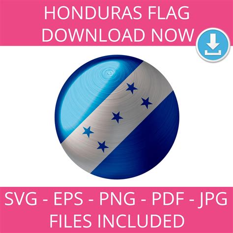 Honduras Flag, Svg, Png, Eps, Jpg, Art, National, Pdf, Catracho ...