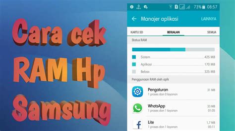 Cara Cek RAM Hp Samsung By Pelosok Tech YouTube