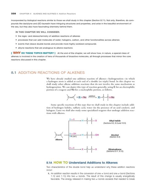 Electrophilic Addition Reaction of Alkenes PDF | PDF | Alkene ...