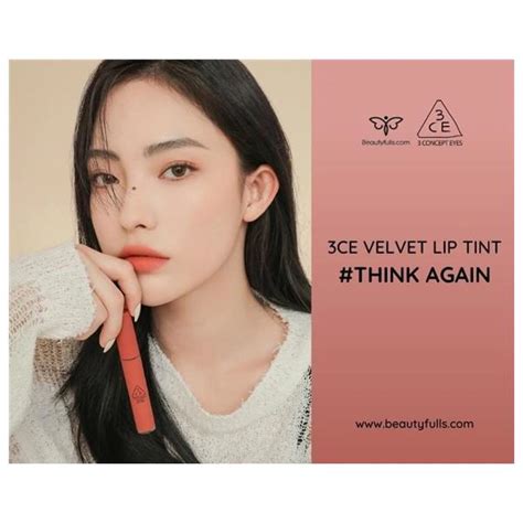 Son 3CE Think Again Màu Cam Hồng Nude Mới Nhẩt Thời Thượng