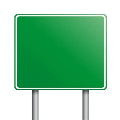 Empty Blue Road Signs Stock Vector Image By ©luckytd 126138778