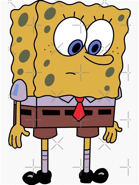 "disappointed spongebob" Sticker by AnnieGarbs | Redbubble