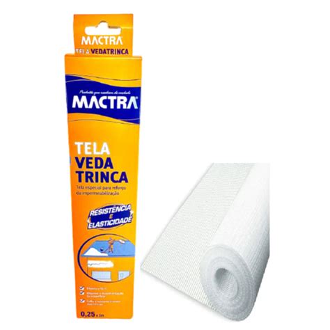 Tela Vedatrinca Impermeabilização 25cm X 5m Mactra Leroy Merlin