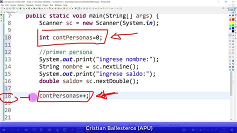 Contadores Y Acumuladores En JAVA Ejemplo Contar Personas Y Saldos De