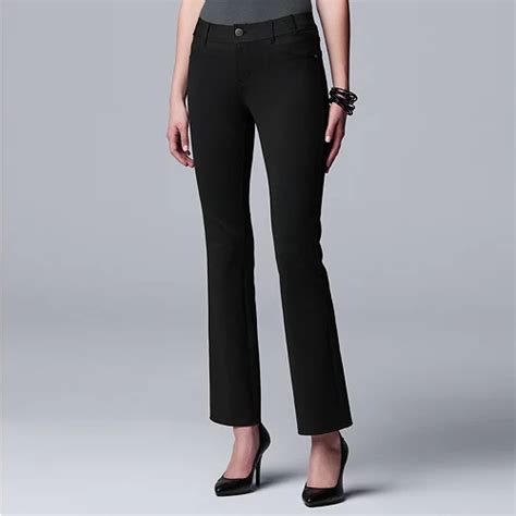 Womens Simply Vera Vera Wang 5 Pocket Ponte Bootcut Pants