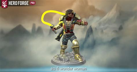 Sci Fi Wonder Woman Made With Hero Forge