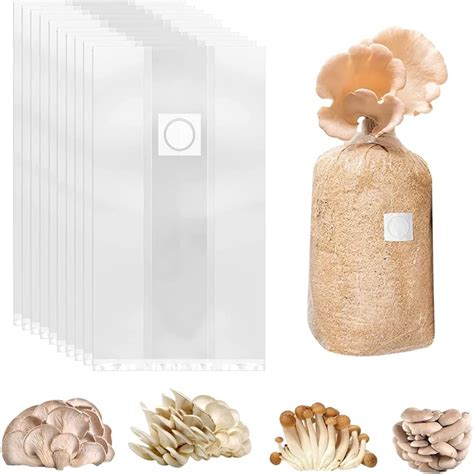 TANCUDER 20 PCS Mushroom Bags With Vents Mushroom Grow Bags