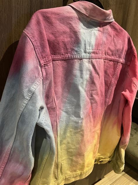 Levis Jacket Tie Dye Denim Jacket Size Large Gem