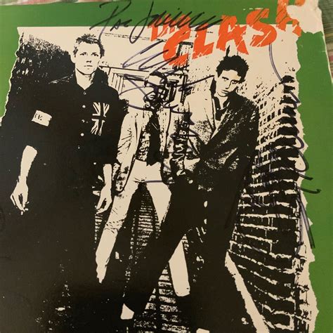 Signed The Clash The Clash Album Cover