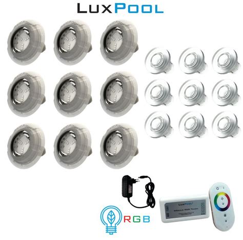 Kit Led Piscina Fibra Led M Dulo Rgb Fonte Luxpool Lumin Ria