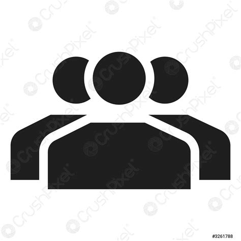 People group icon, simple style - stock vector 3261788 | Crushpixel