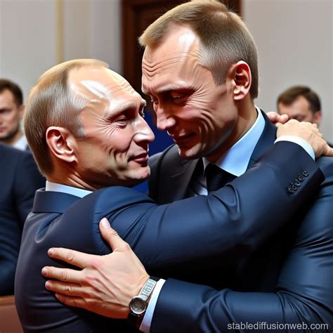 vladimir putin and alexei navalny hugging each other Prompts | Stable ...