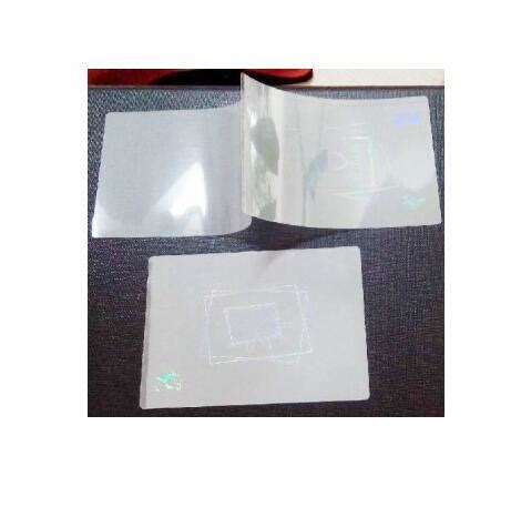 Custom Driver License Transparent Laser Sticker Hologram Lamination