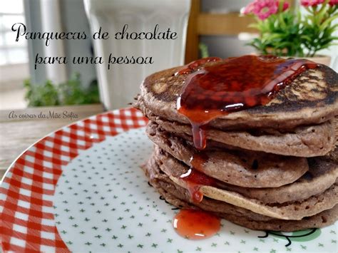 Panquecas de chocolate para 1 pessoa As coisas da Mãe Sofia