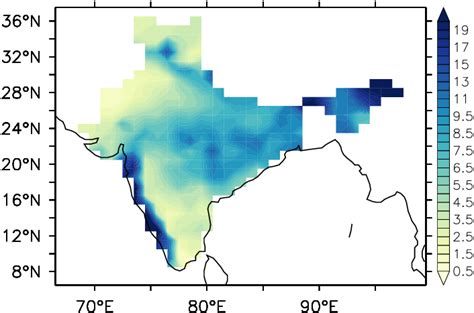 June September JJAS Rainfall Climatology Mm Day During The Period