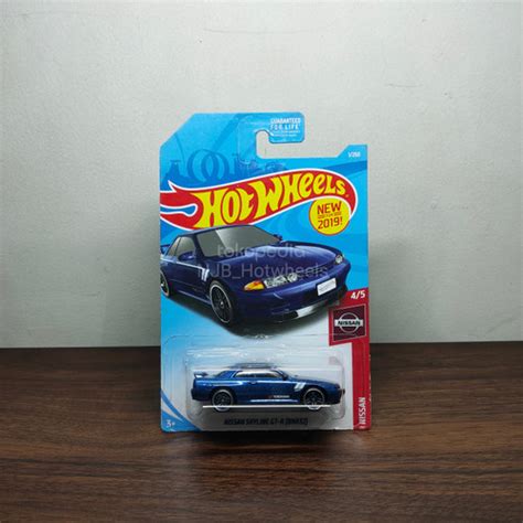 Jual Hot Wheels Nissan Skyline GTR R Biru Akta Card Kab Bogor NJB Hotwheels Tokopedia