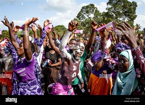 Supporters Of Tanzania S Opposition Party Act Wazalendo Sing And Dance