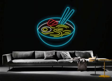 Handmadetneonsign Ramen Neon Sign Ramen Japanese Noodles Neon Sign