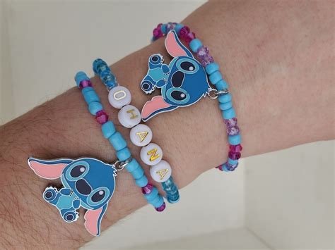 Stitch And Ohana Bracelets Stack Movie Inspired Bracelet Etsy Uk