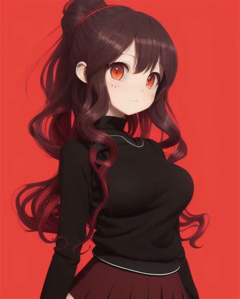 Anime Girl Sweater Made By Starryai R Starryai