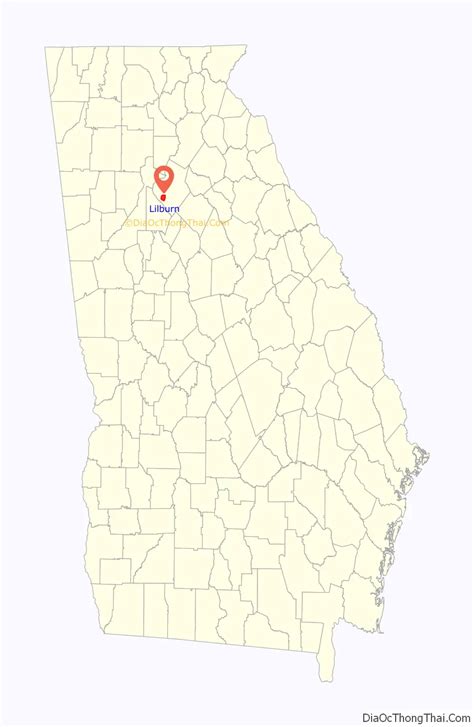 Map of Lilburn city - Thong Thai Real