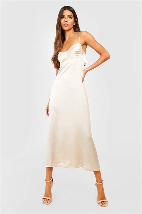 Cami Dresses Silk And Satin Slip Dresses Boohoo Nz