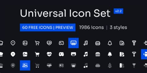 Universal Icon Set Free Icons Figma Community