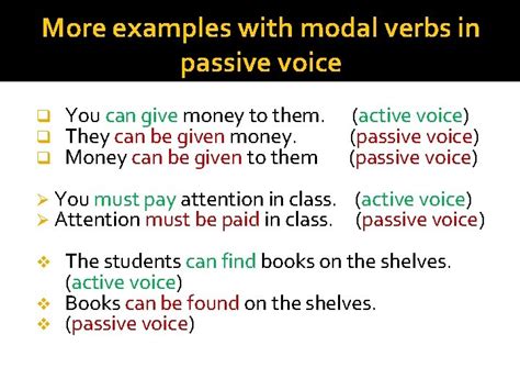 The Passive Voice Gerunds Infinitives And Modal Verbs