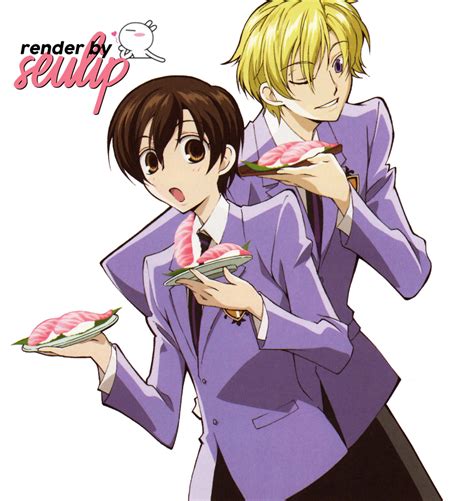 Ohshc Tamaki And Haruhi Render By Seulip On Deviantart