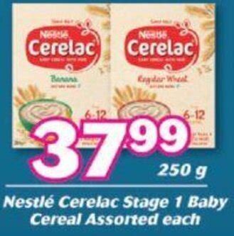 Nestlé Cerelac Stage 1 Baby Cereal Assorted 250g offer at Cambridge Food