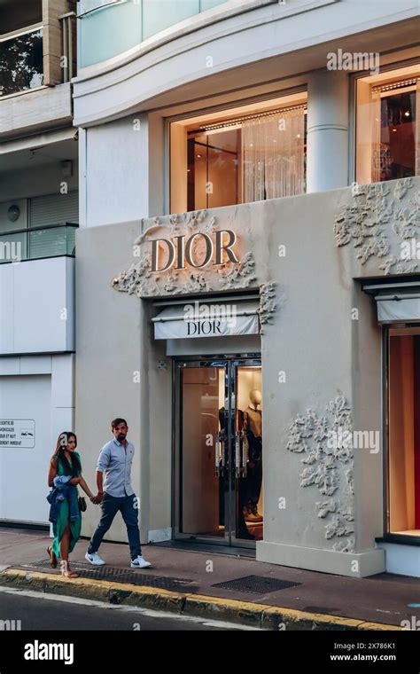 Cannes France August 3 2023 Facade Of The Dior Boutique In The