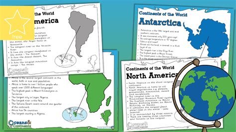 Teacher's Pet » Continents Fact Posters