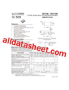 Sk B Datasheet Pdf Taiwan Semiconductor Company Ltd