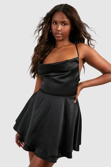 Black Skater Dresses Boohoo Uk