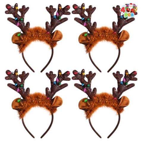 Light Up Reindeer Antlers Headband The Perfect Holiday Accessory