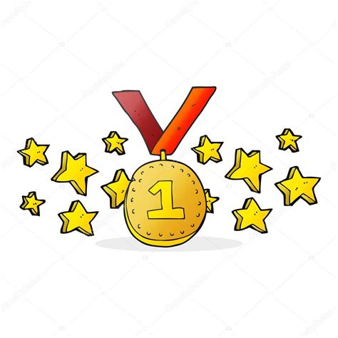 Cartoon First Place Medal Stock Vector Image By Lineartestpilot 101976692